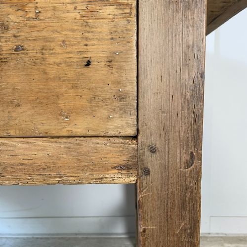 EARLY 19TH C PINE KITCHEN PREP TABLE - ADDITIONAL PHOTO 5