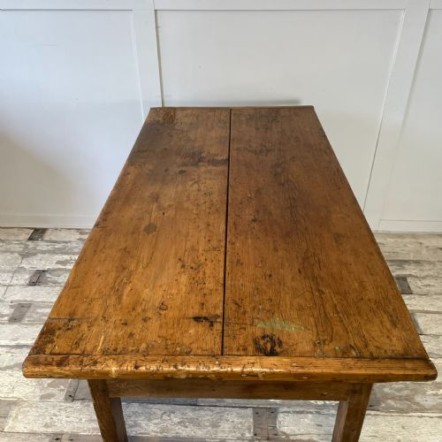 EARLY 19TH C PINE KITCHEN PREP TABLE - ADDITIONAL PHOTO 9