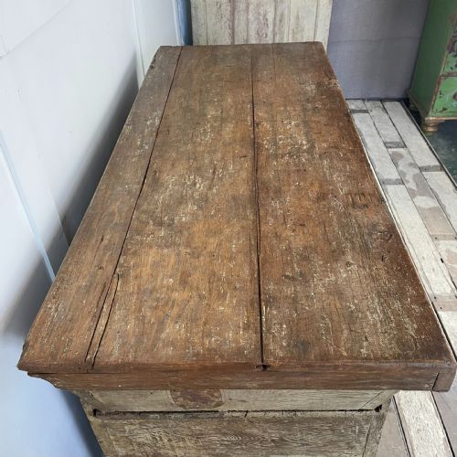 19TH C OAK DOUGH BIN - ADDITIONAL PHOTO 8