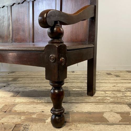 19TH C HALL BENCH - ADDITIONAL PHOTO 4
