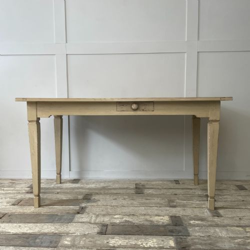 early 20th c french oak kitchen table - CATEGORY: ANTIQUE TABLES - DATED 1920