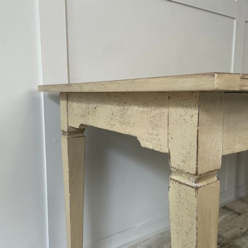 EARLY 20TH C FRENCH OAK KITCHEN TABLE - ADDITIONAL PHOTO 6