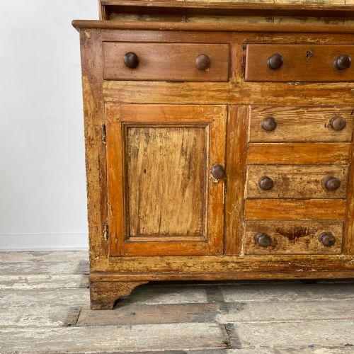 fig 1. Victorian Pine Farmhouse Kitchen Dresser