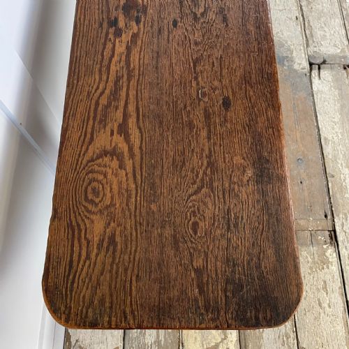 VICTORIAN PITCH PINE BENCH - ADDITIONAL PHOTO 1