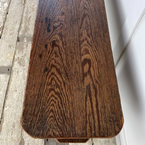 VICTORIAN PITCH PINE BENCH - ADDITIONAL PHOTO 2