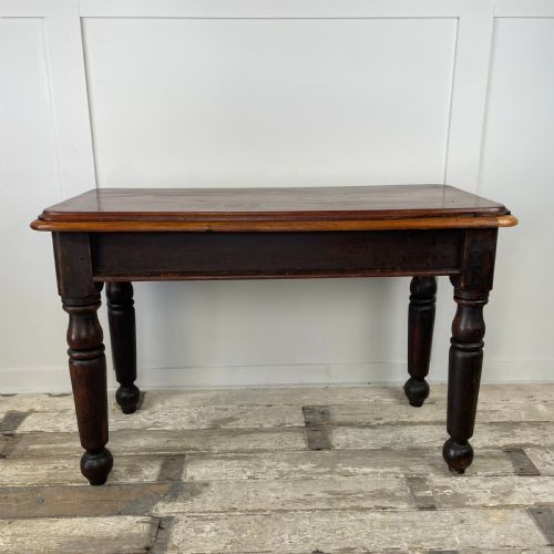19TH C MAHOGANY HALL TABLE - ADDITIONAL PHOTO 1