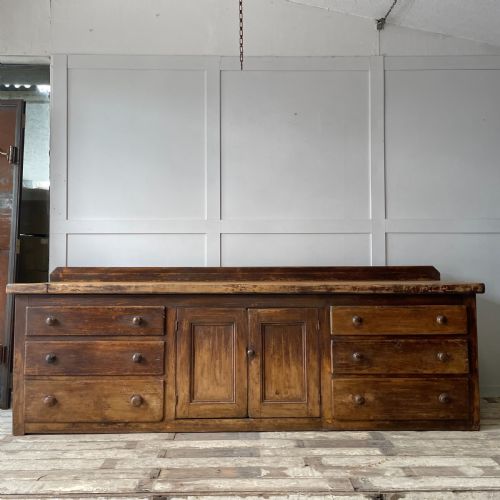 19th c pine sycamore kitchen prep sideboard - CATEGORY: ANTIQUE SIDEBOARDS - DATED 19TH CENTURY