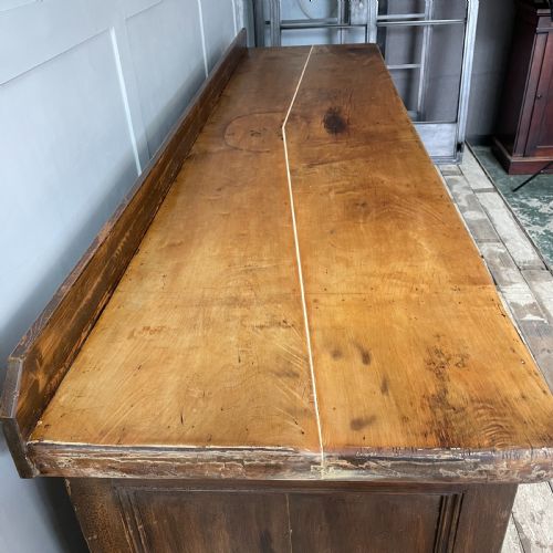 19TH C PINE SYCAMORE KITCHEN PREP SIDEBOARD - ADDITIONAL PHOTO 11