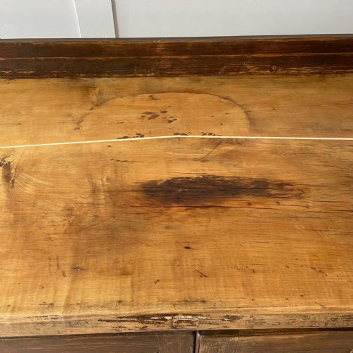 19TH C PINE SYCAMORE KITCHEN PREP SIDEBOARD - ADDITIONAL PHOTO 12