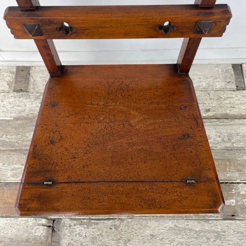 19TH C WALNUT METAMORPHIC CHAIR - ADDITIONAL PHOTO 3