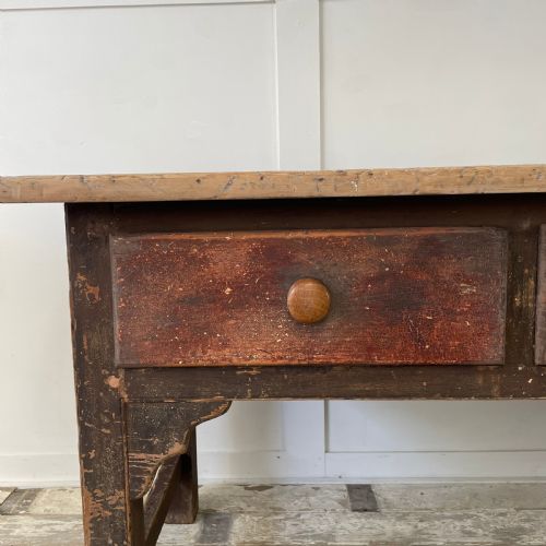 EARLY 19TH C WELSH KITCHEN PREP TABLE - ADDITIONAL PHOTO 2