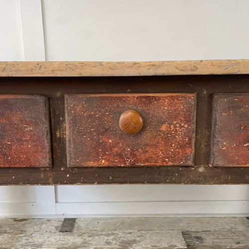 EARLY 19TH C WELSH KITCHEN PREP TABLE - ADDITIONAL PHOTO 3