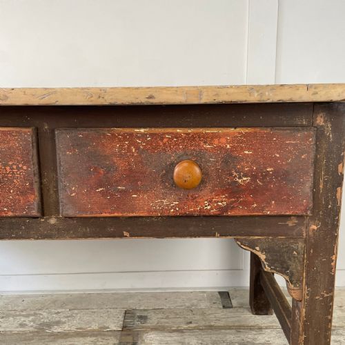 EARLY 19TH C WELSH KITCHEN PREP TABLE - ADDITIONAL PHOTO 4