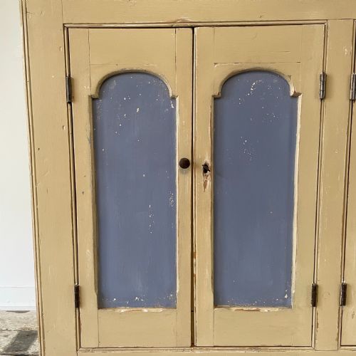 VICTORIAN PINE PAINTED SCHOOL CUPBOARD - ADDITIONAL PHOTO 2