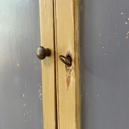 VICTORIAN PINE PAINTED SCHOOL CUPBOARD - ADDITIONAL PHOTO 4