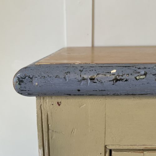 VICTORIAN PINE PAINTED SCHOOL CUPBOARD - ADDITIONAL PHOTO 5