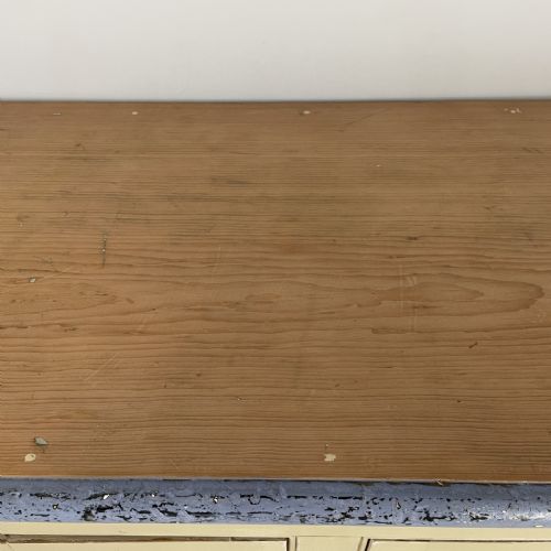 VICTORIAN PINE PAINTED SCHOOL CUPBOARD - ADDITIONAL PHOTO 9