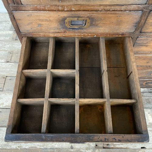 19TH C GUNSMITHS BANK OF DRAWERS - ADDITIONAL PHOTO 2