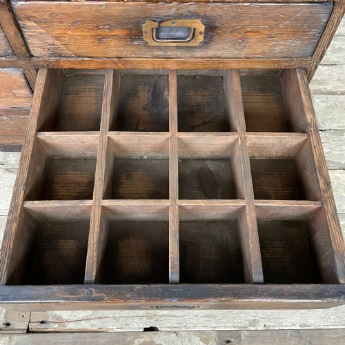 19TH C GUNSMITHS BANK OF DRAWERS - ADDITIONAL PHOTO 4