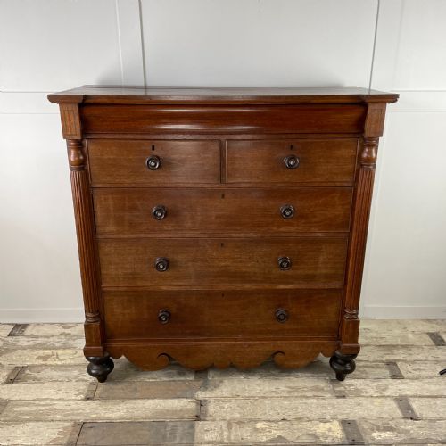 19TH C WELSH OAK CHEST OF DRAWERS - ADDITIONAL PHOTO 1