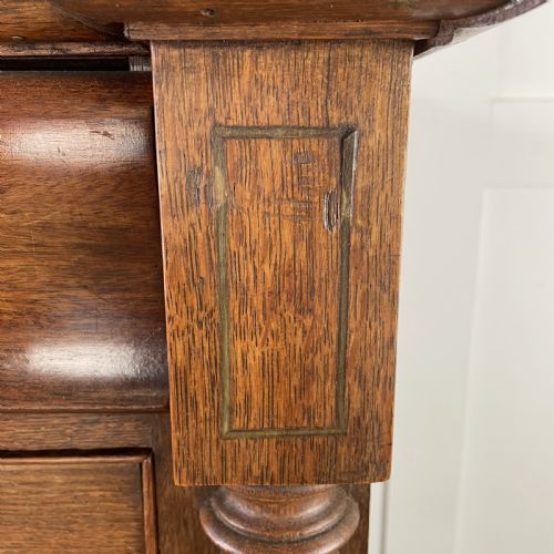 19TH C WELSH OAK CHEST OF DRAWERS - ADDITIONAL PHOTO 9