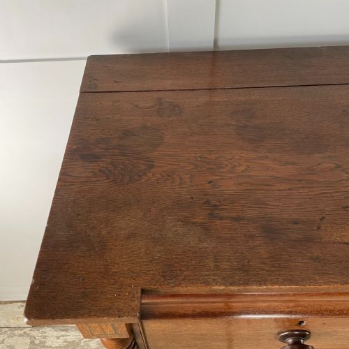 19TH C WELSH OAK CHEST OF DRAWERS - ADDITIONAL PHOTO 15