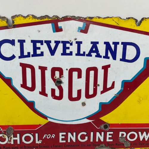 1930'S ENAMEL ADVERTISING SIGN CLEVELAND DISCOL - ADDITIONAL PHOTO 2