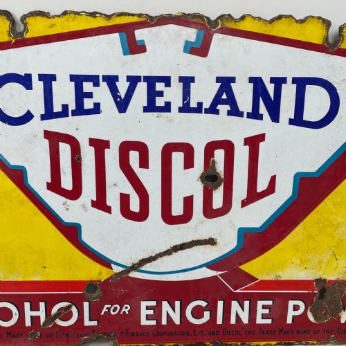 1930'S ENAMEL ADVERTISING SIGN CLEVELAND DISCOL - ADDITIONAL PHOTO 6