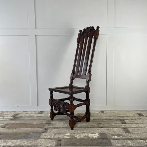 17TH C OAK HALL CHAIR - ADDITIONAL PHOTO 4