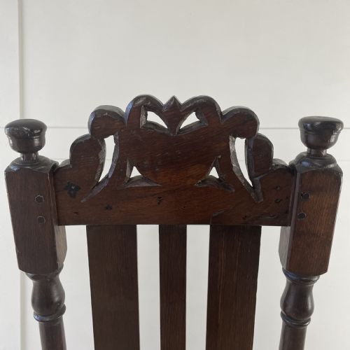 17TH C OAK HALL CHAIR - ADDITIONAL PHOTO 8