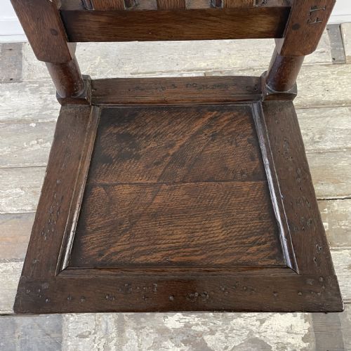 17TH C OAK HALL CHAIR - ADDITIONAL PHOTO 12