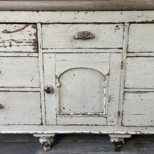 VICTORIAN PINE KITCHEN DRESSER BASE - ADDITIONAL PHOTO 2