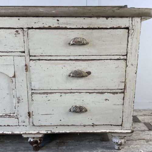 VICTORIAN PINE KITCHEN DRESSER BASE - ADDITIONAL PHOTO 4