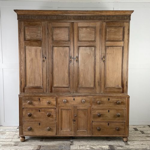 early 19th c pine housekeepers cupboard - CATEGORY: ANTIQUE CUPBOARDS - DATED 19TH CENTURY