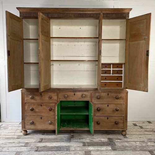EARLY 19TH C PINE HOUSEKEEPERS CUPBOARD - ADDITIONAL PHOTO 1