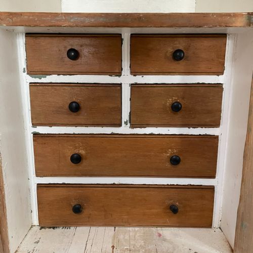 EARLY 19TH C PINE HOUSEKEEPERS CUPBOARD - ADDITIONAL PHOTO 2