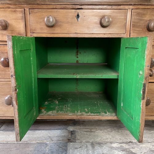 EARLY 19TH C PINE HOUSEKEEPERS CUPBOARD - ADDITIONAL PHOTO 4