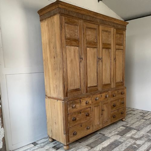 EARLY 19TH C PINE HOUSEKEEPERS CUPBOARD - ADDITIONAL PHOTO 17