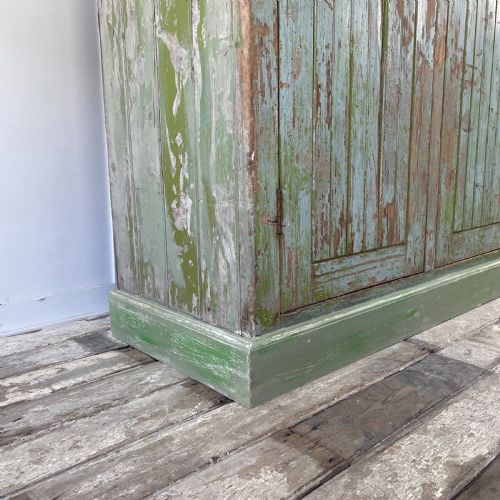 19TH C PAINTED PINE SCHOOL CUPBOARD - ADDITIONAL PHOTO 4