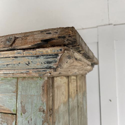 19TH C PAINTED PINE SCHOOL CUPBOARD - ADDITIONAL PHOTO 8