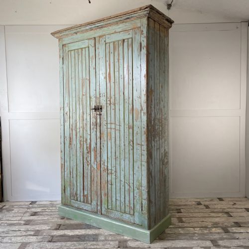19TH C PAINTED PINE SCHOOL CUPBOARD - ADDITIONAL PHOTO 9