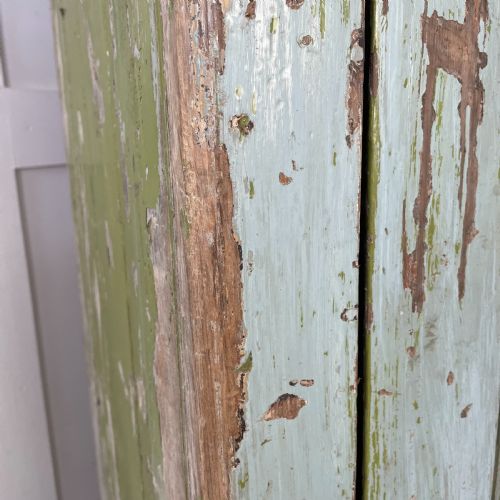 19TH C PAINTED PINE SCHOOL CUPBOARD - ADDITIONAL PHOTO 12