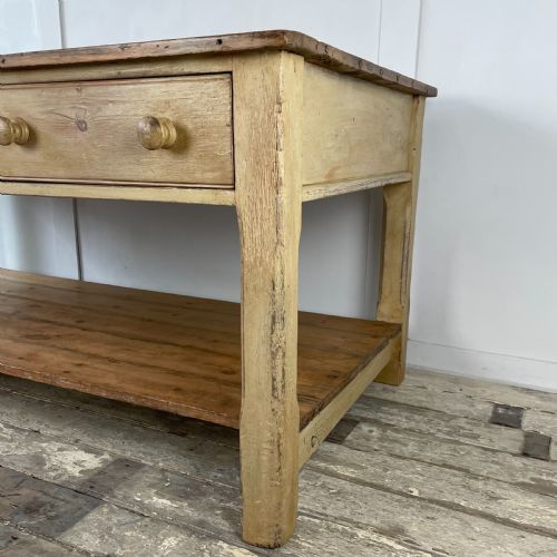 EARLY VICTORIAN PINE PREP TABLE - ADDITIONAL PHOTO 5