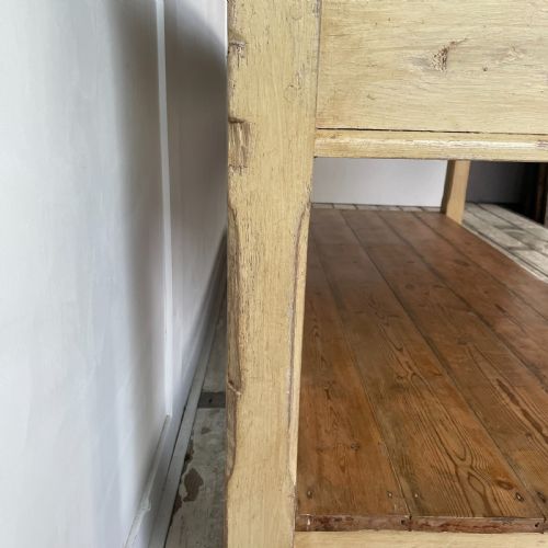 EARLY VICTORIAN PINE PREP TABLE - ADDITIONAL PHOTO 8
