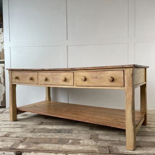 EARLY VICTORIAN PINE PREP TABLE - ADDITIONAL PHOTO 12