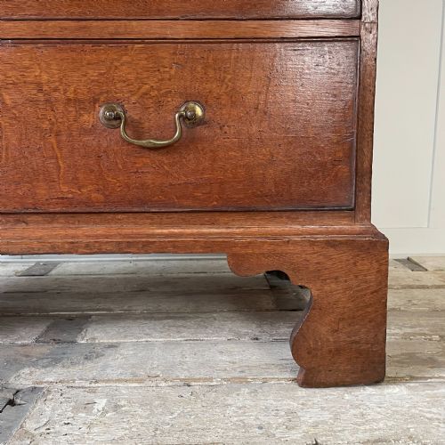 18TH C OAK CHEST ON CHEST OF DRAWERS - ADDITIONAL PHOTO 3