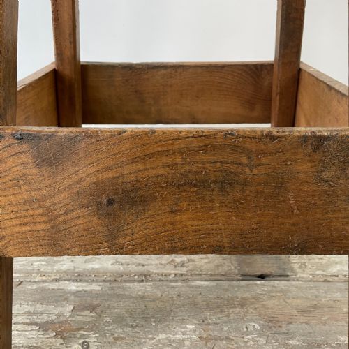 PAIR 19TH C PINE AND ELM STOOLS - ADDITIONAL PHOTO 9