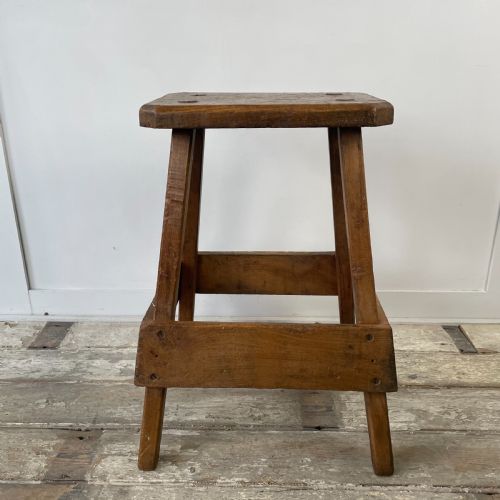 PAIR 19TH C PINE AND ELM STOOLS - ADDITIONAL PHOTO 10