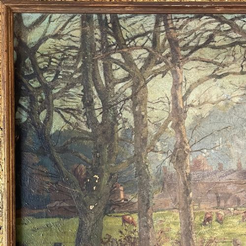 OIL ON CANVAS SIGNED AND DATED HERING 1909 - ADDITIONAL PHOTO 1