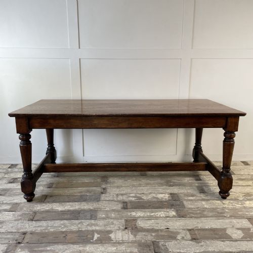 early 20th c oak refectory table - CATEGORY: ANTIQUE TABLES - DATED EDWARDIAN